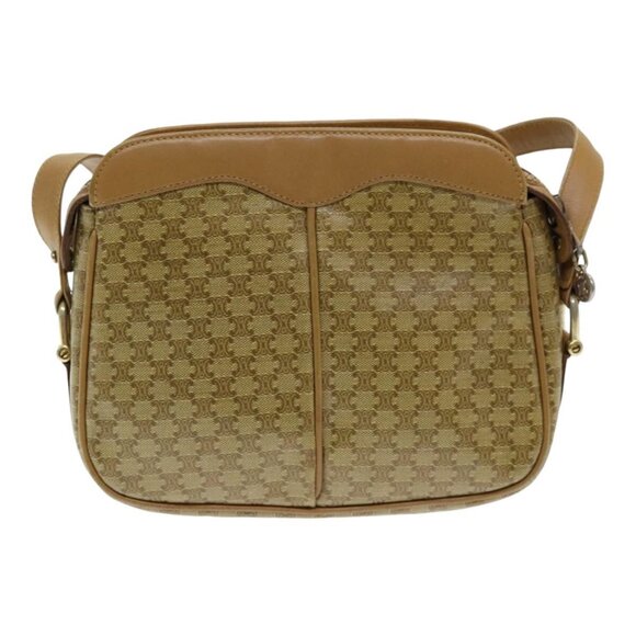 CELINE Macadam Canvas Shoulder Bag Beige Auth - Picture 13 of 16